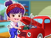 Mała Hania jako Mechanik Samochodowy