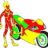 Ben 10 Heatblast motorbike