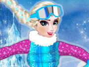 Elsa na Snowboardzie