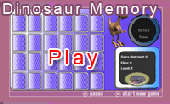 Gra Pamięciowa Z Dinozaurami