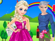 Elsa i Jack Frost Romantyczna Randka