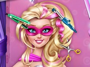 Super Księżniczka Barbie Fryzjer